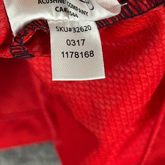 FootJoy Windbreaker Mens Large Red Short Sleeve Crab Meadow Mens Club Gentlemens - Picture 6 of 9